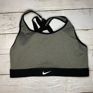 Nike sports bra with crisscrossed back size medium